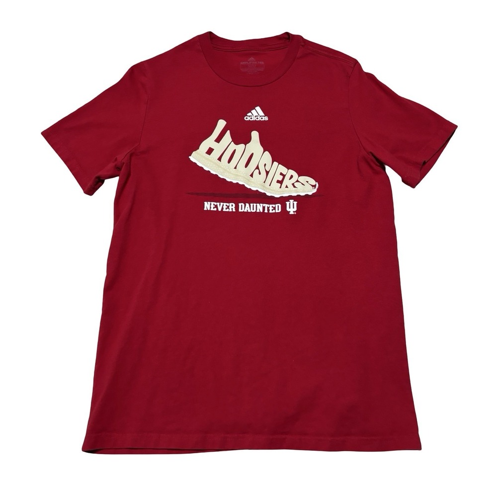 Adidas Men's Indiana‎ Hoosiers T-Shirt Red Size Medium 18 x 27